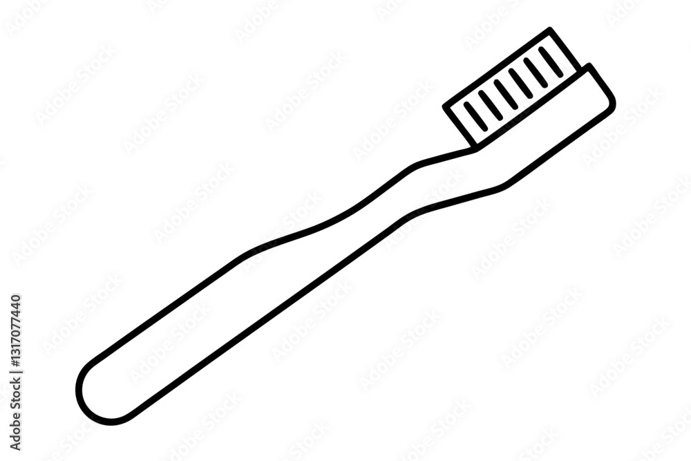 Toothbrush with Toothpaste Flat Icon Illustration Toothbrush with Toothpaste Flat Icon Illustration