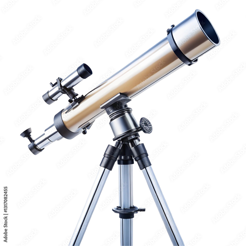 telescope on a white background telescope on a white background