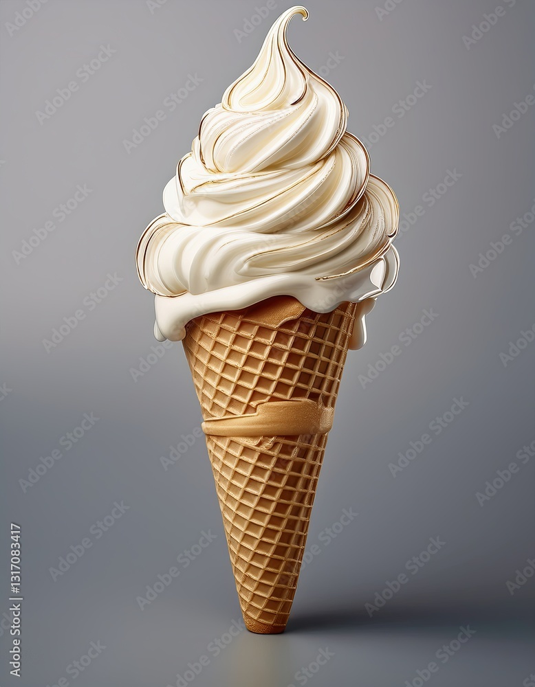 Delightful Minimal Line Art Showcasing a Delicious Ice Cream Cone for Summer Enjoyment Delightful Minimal Line Art Showcasing a Delicious Ice Cream Cone for Summer Enjoyment