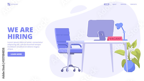 Find talented professionals for top jobs – search employees for a big company. Vector design concept with characters for landing page. Flat vector illustration for website, banner, print.