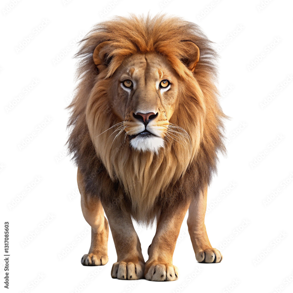 lion isolated on white lion isolated on white