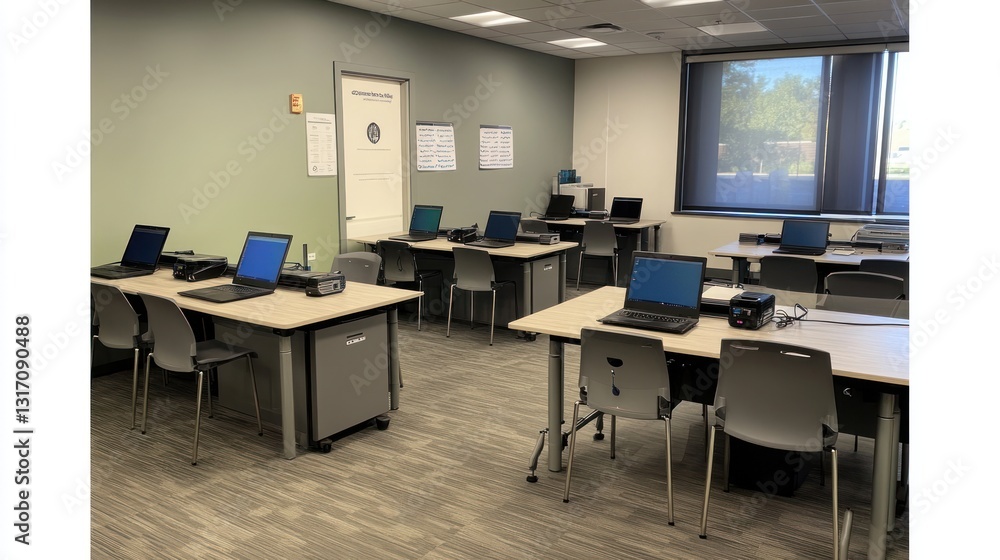Modern Computer Lab: A Spacious and Well-Equipped Learning Environment Modern Computer Lab: A Spacious and Well-Equipped Learning Environment