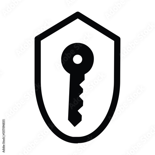 Data Encryption Key Icon for Secure Digital Protection