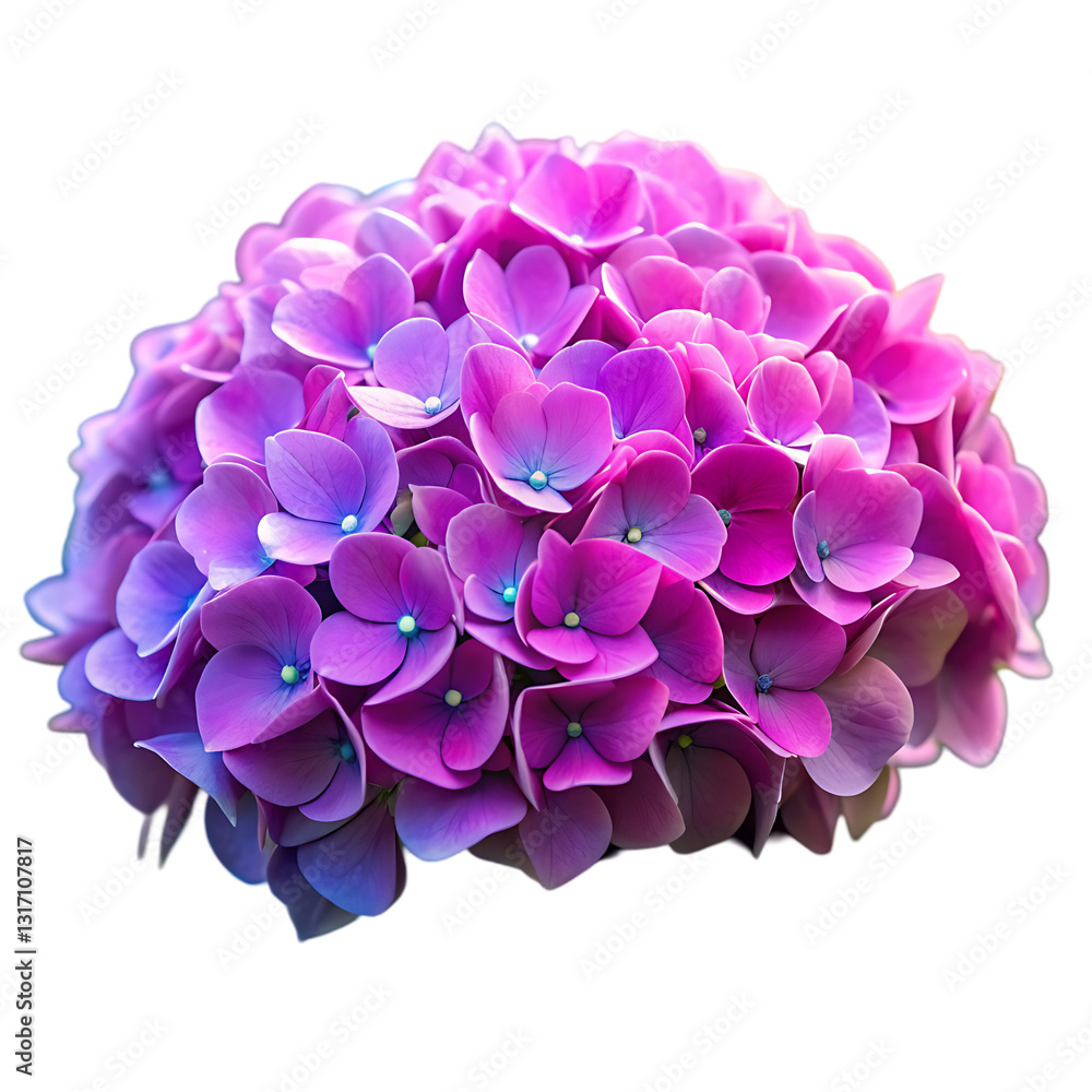 Fototapeta premium Stunning Purple Hydrangea Bloom