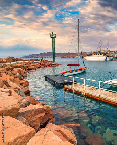 View of the old pleasure port located on the Red Sea