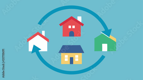 Wallpaper Mural Housing Market Cycle A circular flow chart showing High Prices leading to Reduced Demand then Housing Crisis and back to High Prices showcasing the ongoing challenges of the Torontodigital.ca