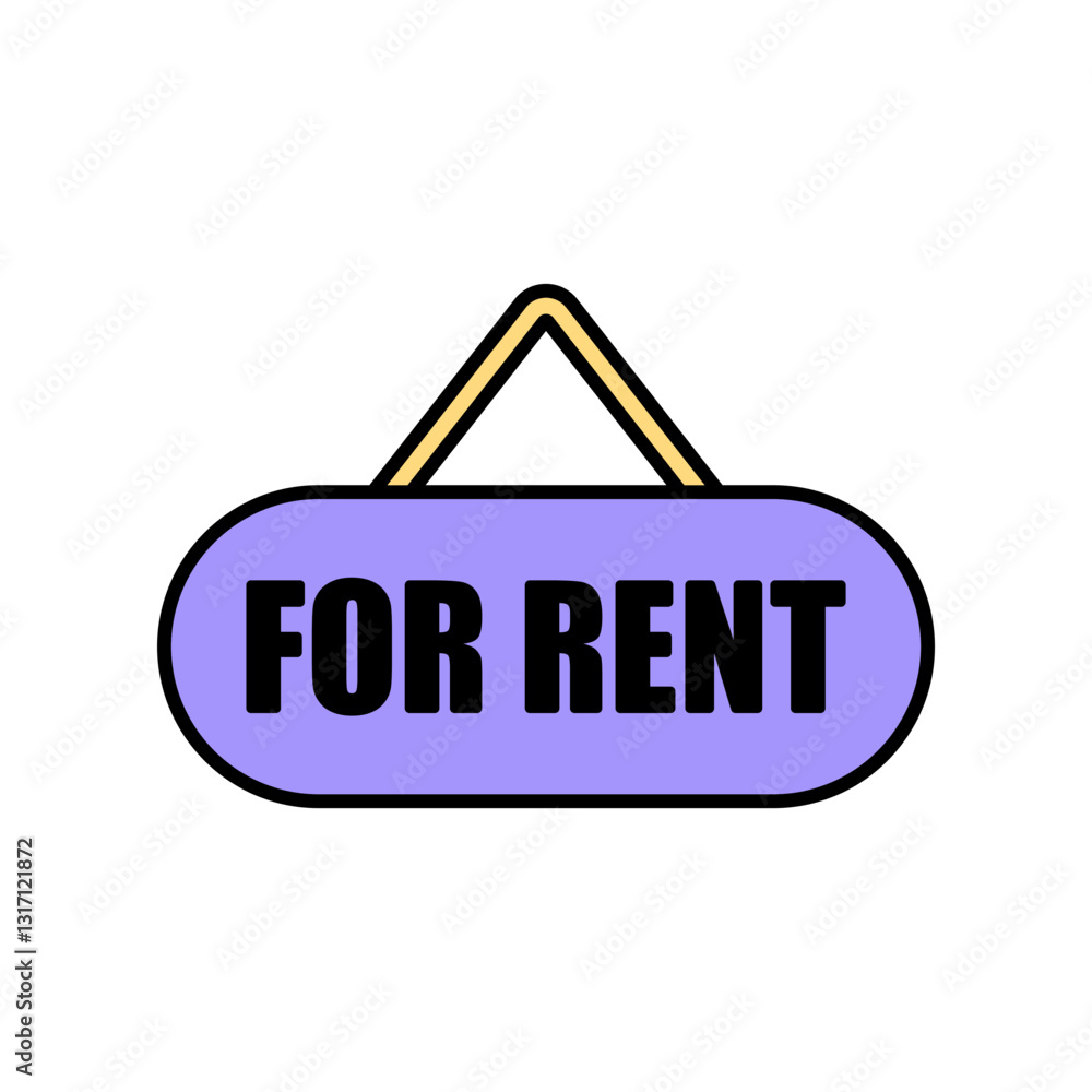 Icon a for rent, isolated against a clean background. Icon a for rent, isolated against a clean background.
