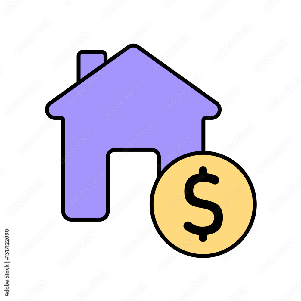 Icon a loan, isolated against a clean background. Icon a loan, isolated against a clean background.