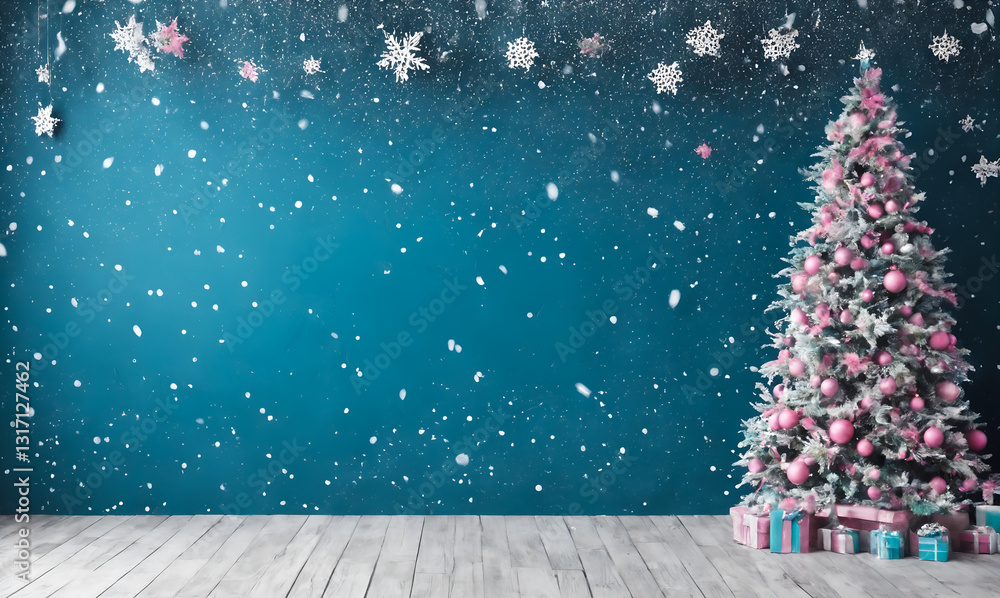 Christmas and New Year holidays background