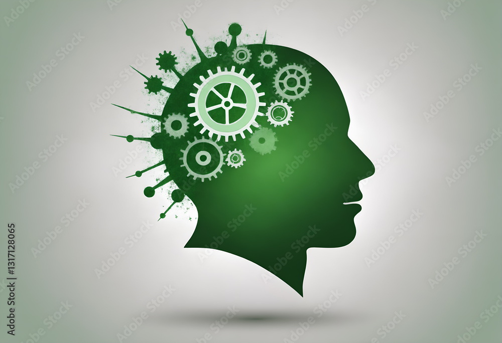 Functioning human body and brain. Thinking.