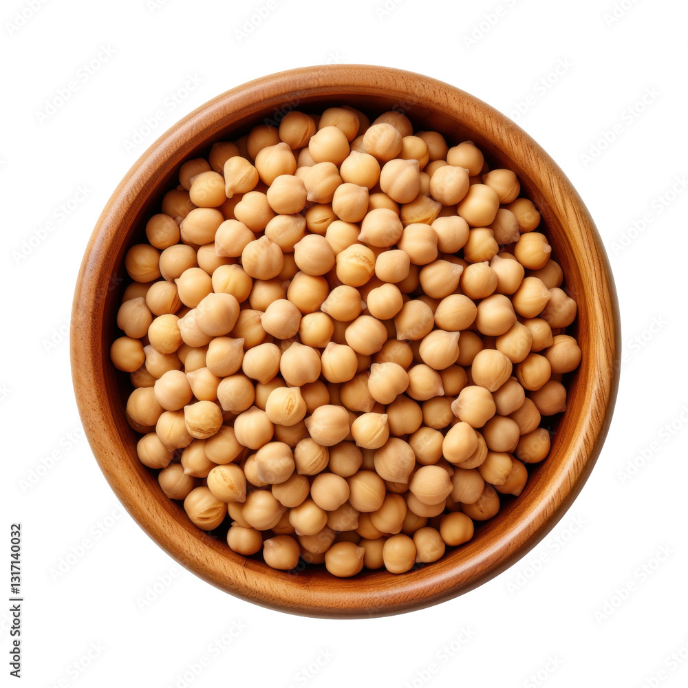 wooden bowl with chickpeas wooden bowl with chickpeas