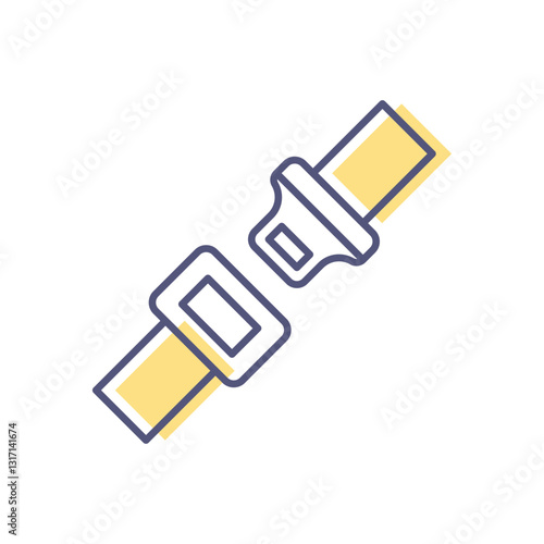 Seat Belt Vector icon