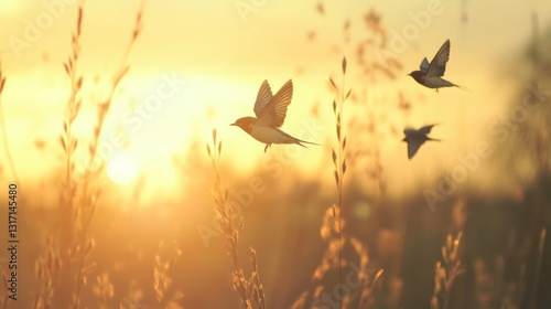 Flying on the Golden Field