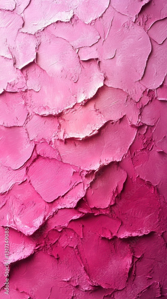 Textured pink plaster wall shows a gradient of colors from light to dark, creating an artistic backdrop for various settings Textured pink plaster wall shows a gradient of colors from light to dark, creating an artistic backdrop for various settings