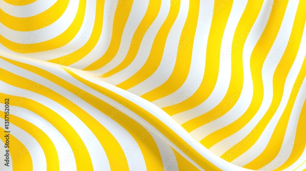 Vibrant yellow and white striped pattern radiating summer energy, perfect for dynamic design layouts and cheerful visual compositions Vibrant yellow and white striped pattern radiating summer energy, perfect for dynamic design layouts and cheerful visual compositions
