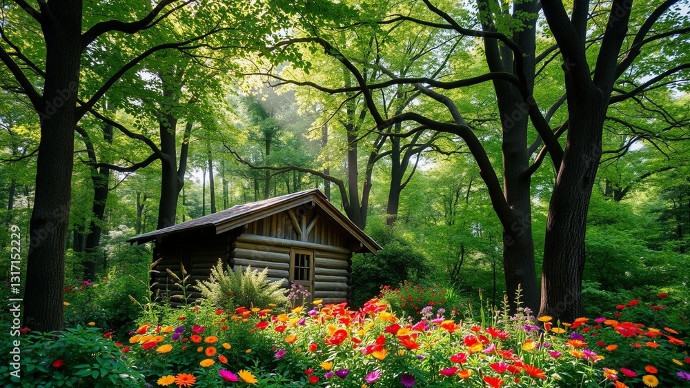Rustic Cabin in Lush Woods Rustic Cabin in Lush Woods