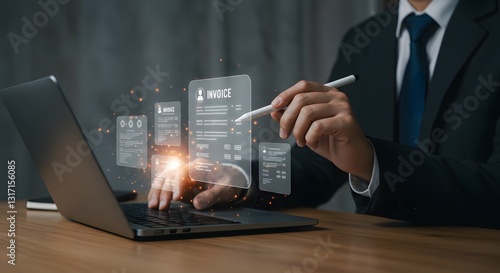 Digital Invoicing Solutions, The Future of Online Billing, Automated Financial Management, Streamlining Business Transactions, Paperless Accounting Innovation
