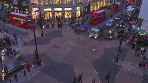 time lapse of people walking in the city