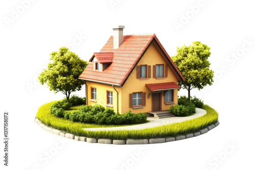 Wallpaper Mural house isolated on transparent or white background, png Torontodigital.ca