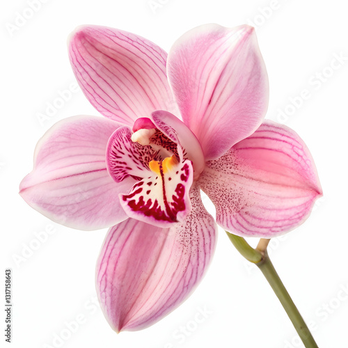 Pink Orchid Branch Delicate Flowers Beauty Nature Blossom