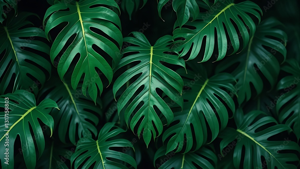 Fototapeta premium Monstera Deliciosa Leaves