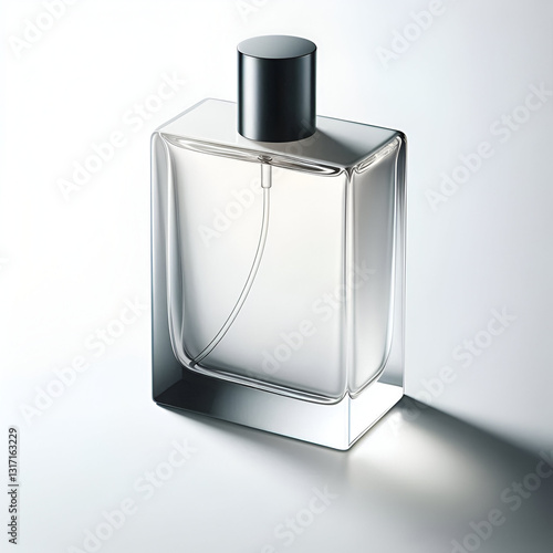 Elegant Glass Perfume Bottle with Minimalist Design