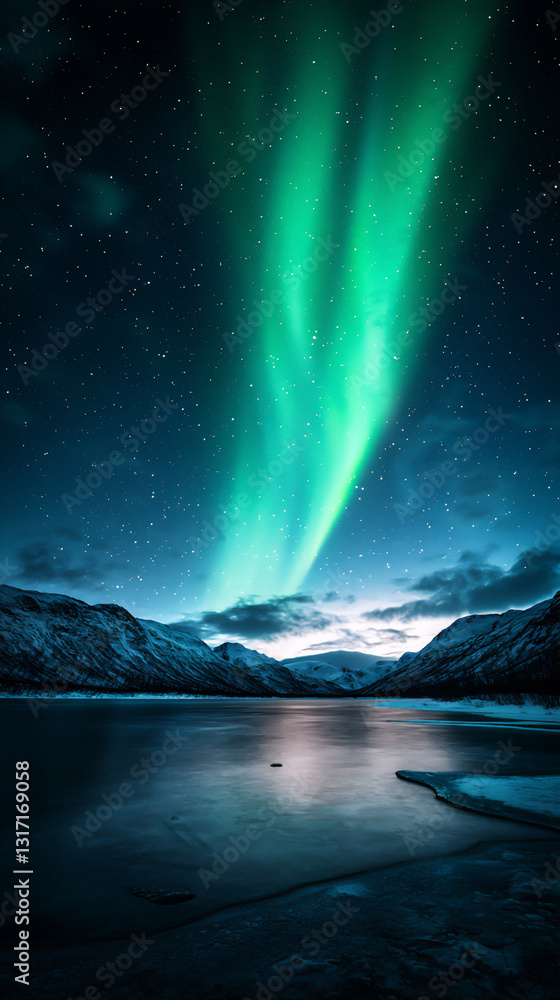 Fototapeta premium midnight aurora dance