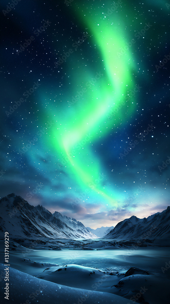 Fototapeta premium midnight aurora dance
