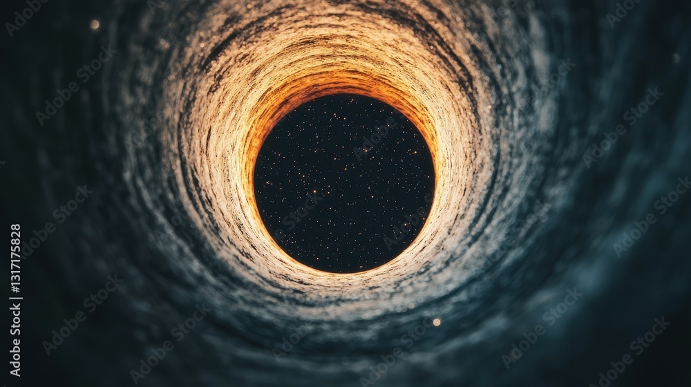 custom made wallpaper toronto digitalDeep Space Void with Glowing Edges and Stars Surrounding Darkness