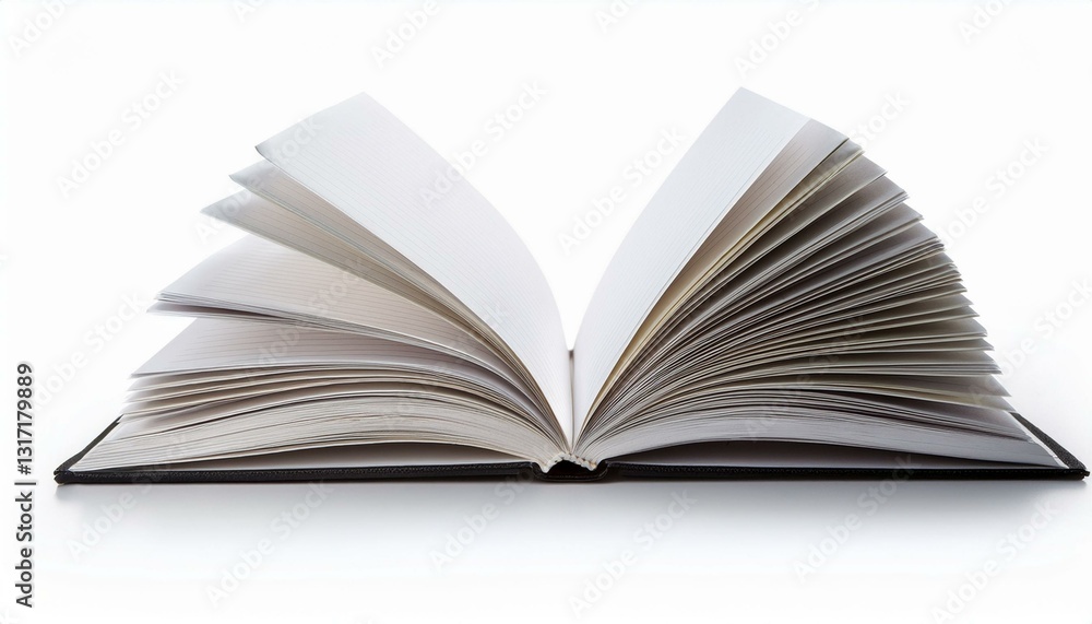 open notepad isolated on the white background open notepad isolated on the white background