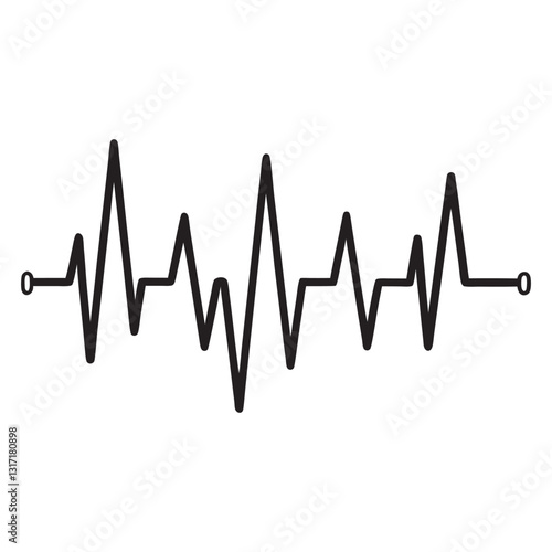 Heartbeat icon, lifeline pulse,
hospital care, medical pulse,
cardio emergency, health vector,
heart rate essential life.