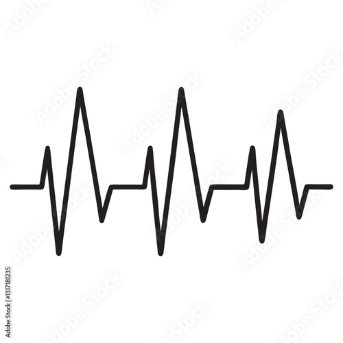 Heartbeat icon, lifeline pulse,
hospital care, medical pulse,
cardio emergency, health vector,
heart rate essential life.