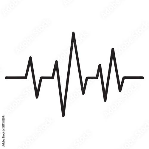 Heartbeat icon, lifeline pulse,
hospital care, medical pulse,
cardio emergency, health vector,
heart rate essential life.