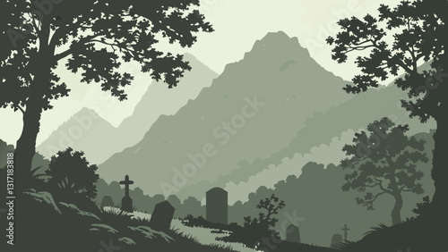 misty mountains