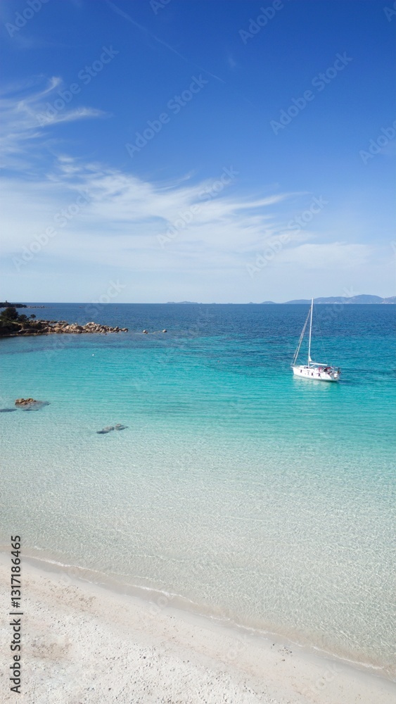 Fototapeta premium Beach and boat 