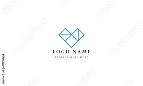 corporate vector logo letter V design