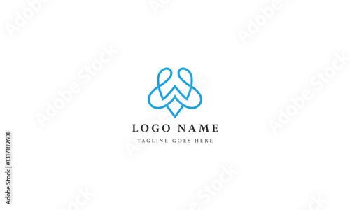 corporate vector logo letter V design