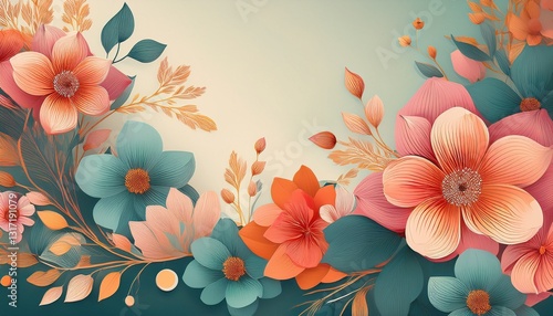 background with flowers elegant aesthetic floral wallpaper