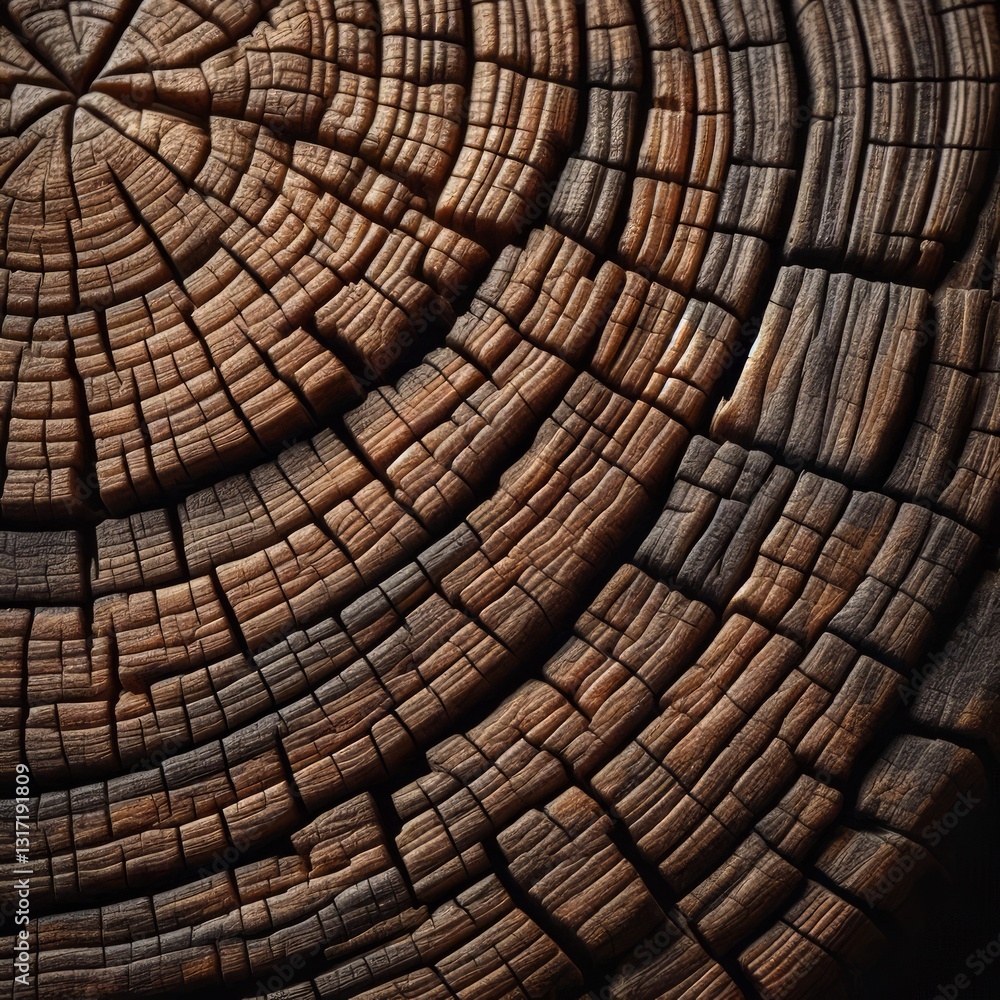 Fototapeta premium Close-up photo of weathered and cracked wood texture