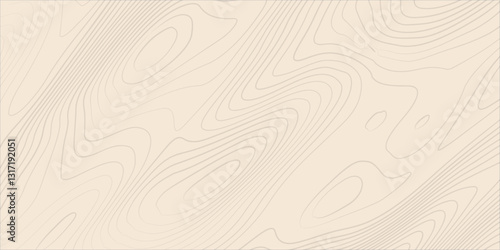  Mountain Relief and Geographic Contour Mapping Combined with Artistic Abstract Wave Curves for a Unique Topographic Design Concept

