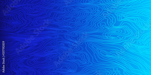 Highly Detailed Abstract Wave Curve Topo Grid Map with Complex Geographic Contour Line Patterns for Advanced Mapping Designs
