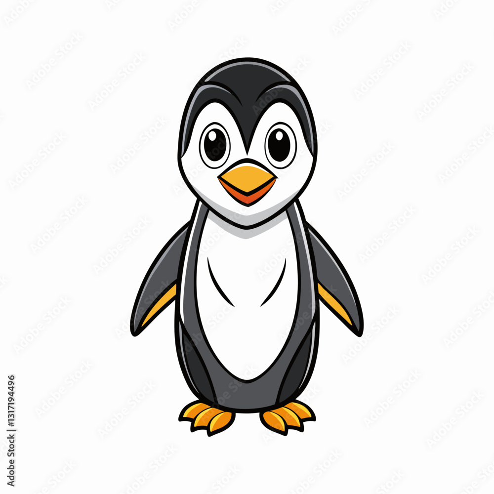 Fototapeta premium penguin on a white background