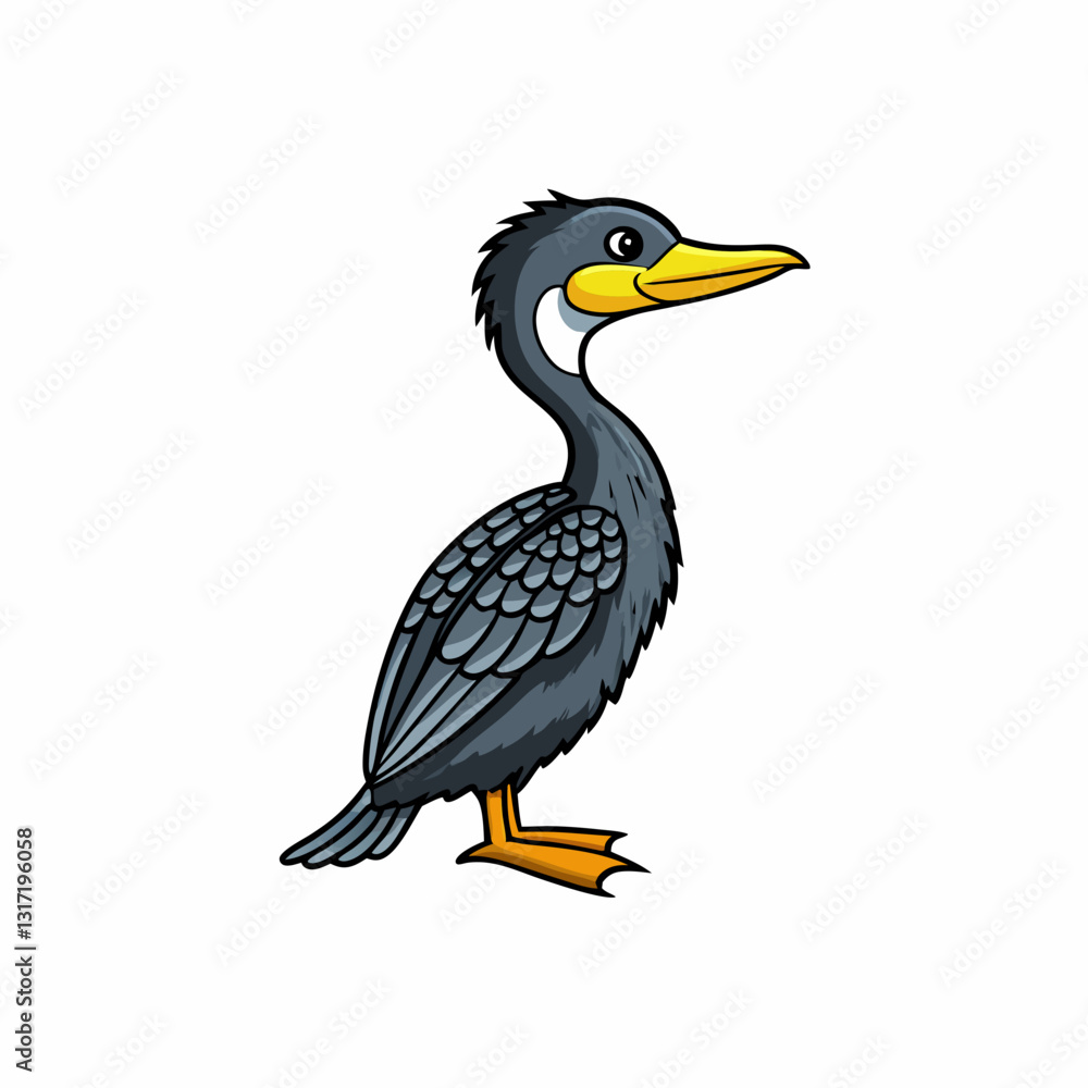 vector illustration of a cormorant vector illustration of a cormorant