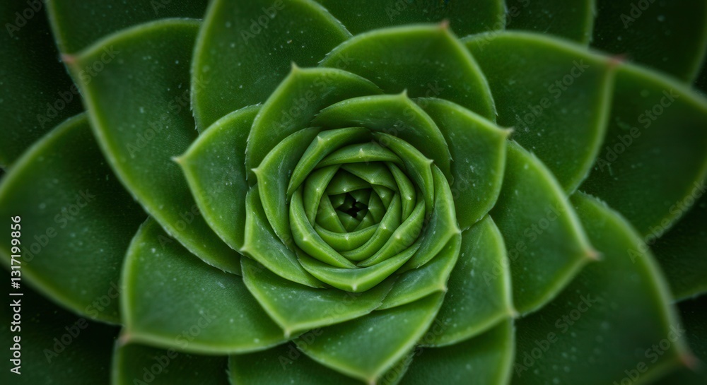 Green Succulent Plant Close-up with Geometric Pattern and Sharp Details Green Succulent Plant Close-up with Geometric Pattern and Sharp Details