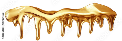 melted gold dropping