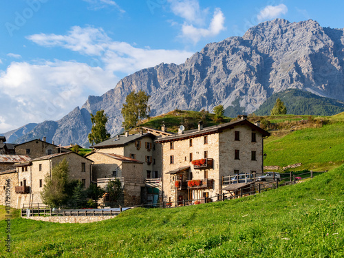 View of the beautiful landscape of Bormio