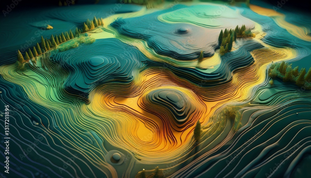 custom made wallpaper toronto digitalGenerated image DEM digital elevation model. GIS lidar product made after proccesing aerial pictures taken