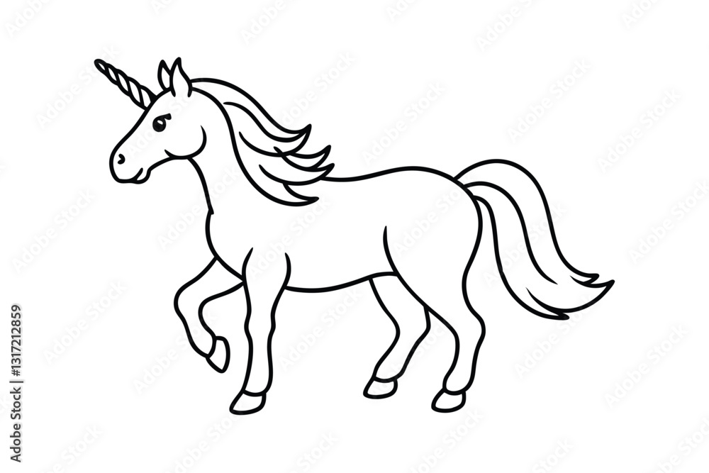 Fototapeta premium horse vector illustration isolated