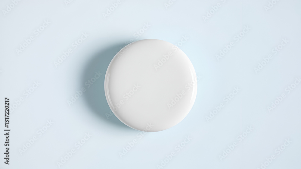 White blank badge. Glossy round button. Pin badge White blank badge. Glossy round button. Pin badge