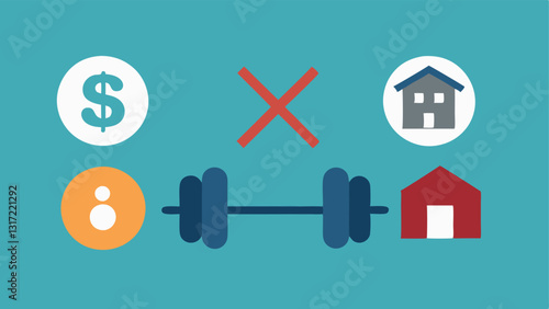 Health and Wellness Costs A graphic showing a person exercising at home vs. a gym membership fee thats crossed out highlighting health cost savings from working remotely.